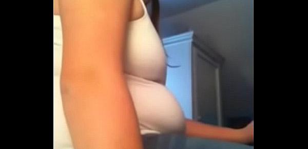  BBW eating and after belly